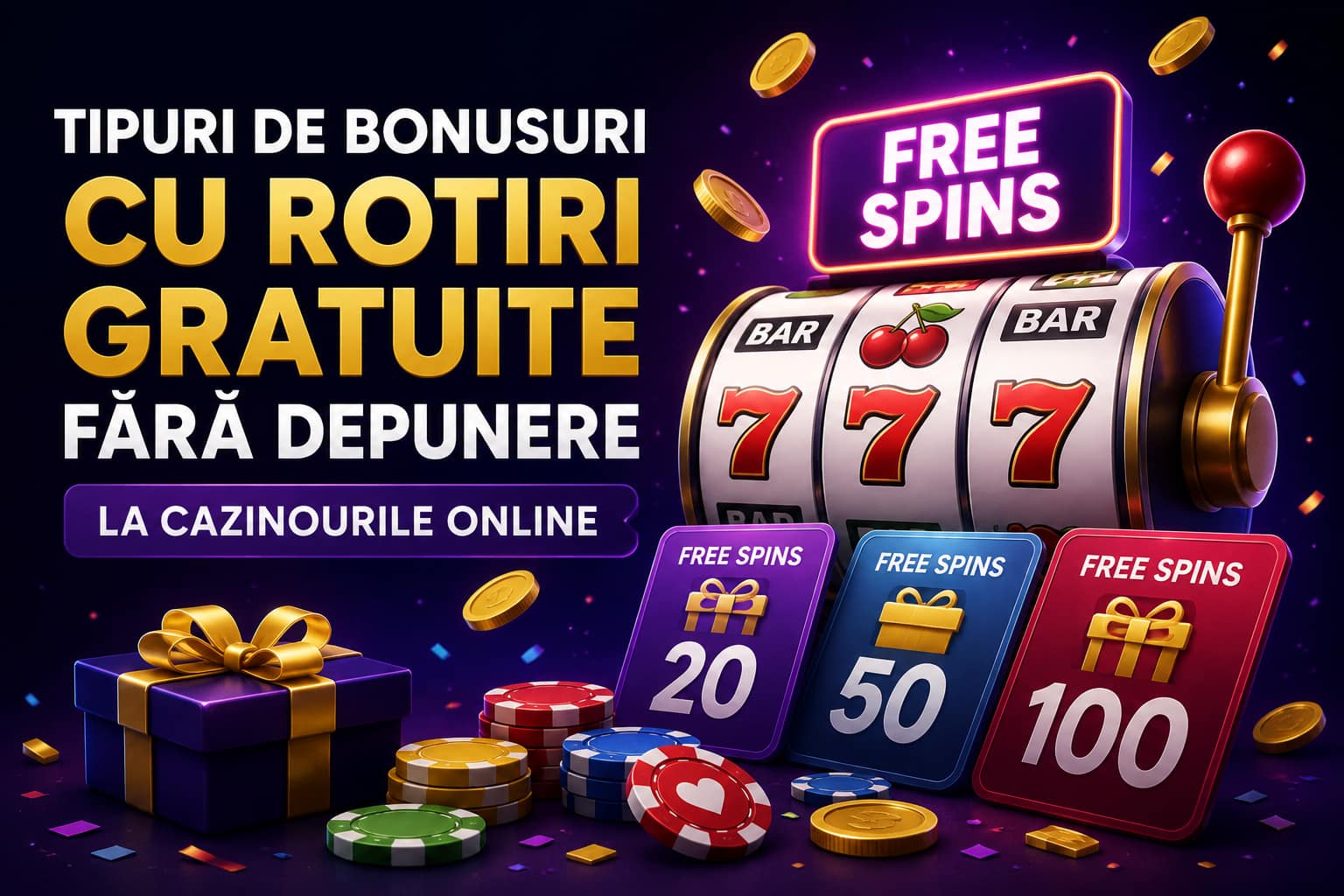 Tipuri de rotiri gratuite fără depunere