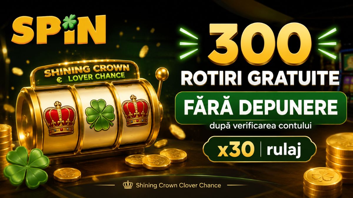 Bonus Spin Fără Depunere 300 Rotiri Gratuite