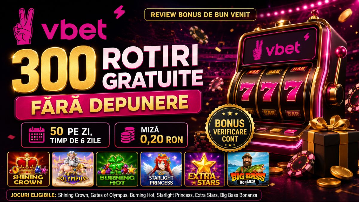 Bonus Victory Bet Fără Depunere 300 Rotiri Gratuite