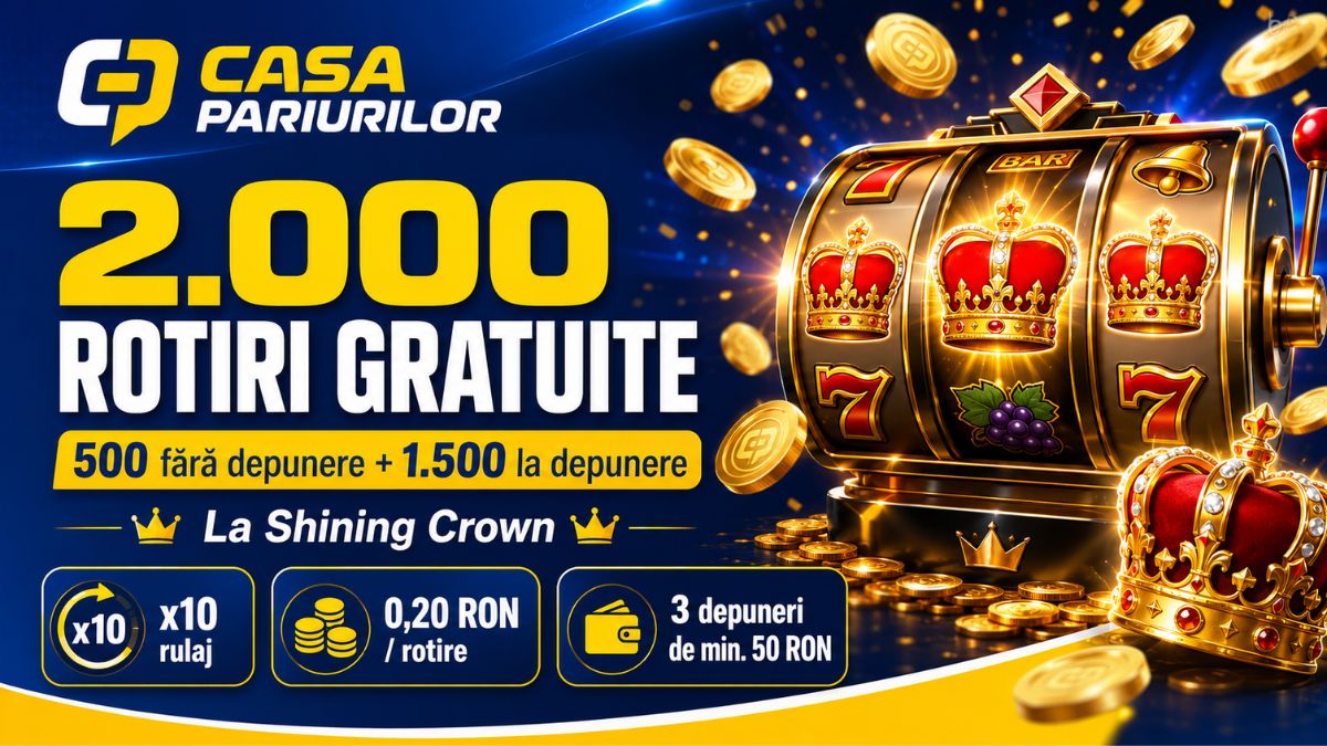 Casa Pariurilor fara depunere - 500 rotiri gratuite