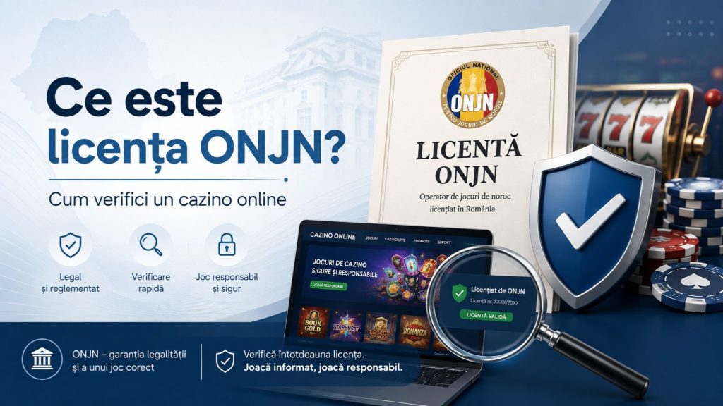 Ce este licența ONJN și cum verifici un cazino