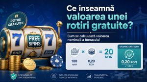 Ce înseamnă valoarea unei rotiri gratuite