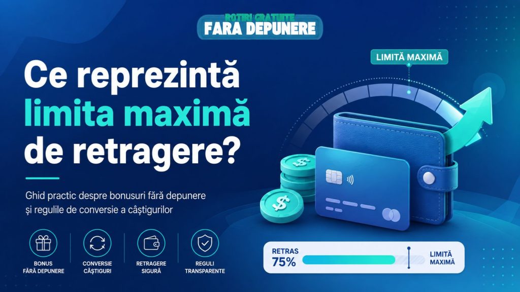 Ce reprezintă limita maximă de retragere la bonusurile de cazino