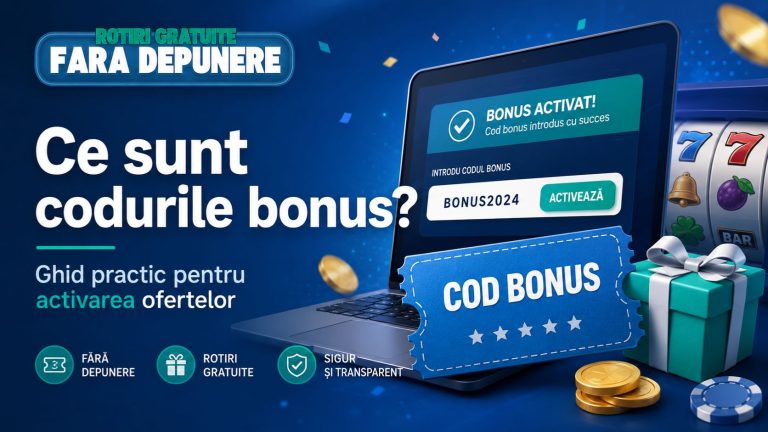 Ce sunt codurile bonus și cum se folosesc la cazinourile online?