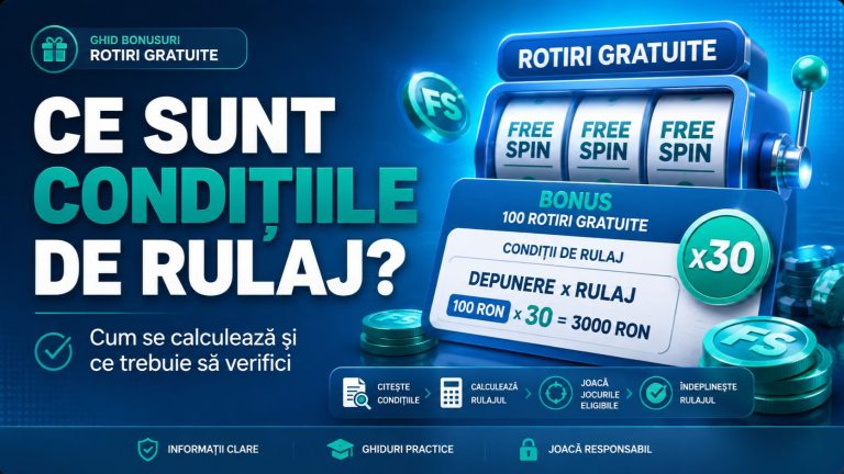 Ce sunt condițiile de rulaj și cum se calculează?