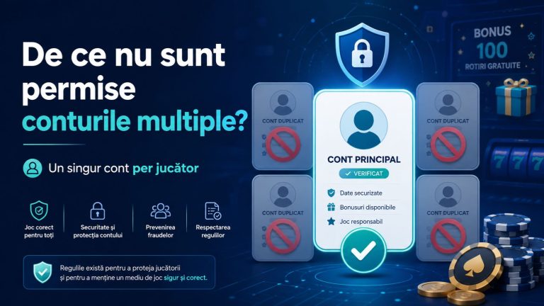 De ce nu sunt permise conturile multiple la cazinourile online?