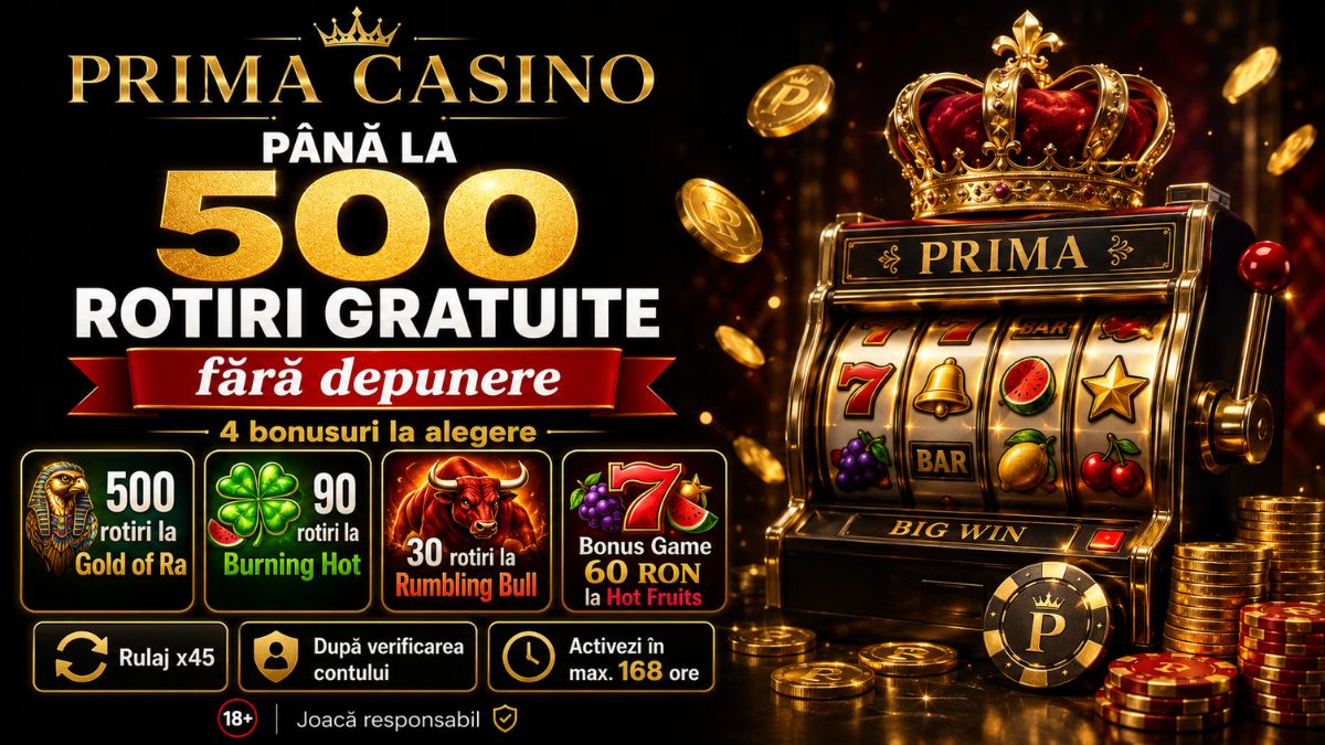 Prima Casino Fără Depunere 500 Rotiri Gratuite